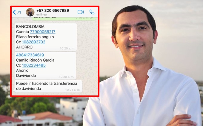 Ojo con los estafadores, senador Barguil denunció que están usando su nombre para pedir dinero