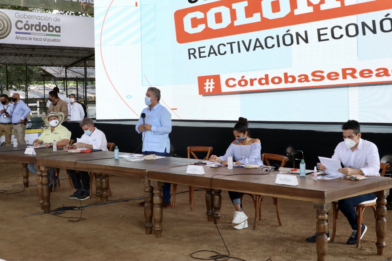 Inició la mesa de Reactivación Económica en Córdoba liderada por el presidente Duque