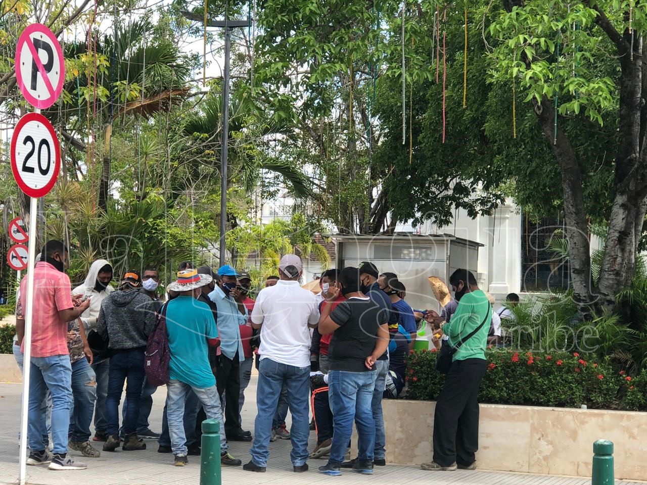Gremio de mototaxistas salió a protestar, le piden a Ordosgoitia que “cumpla lo que prometió en campaña”
