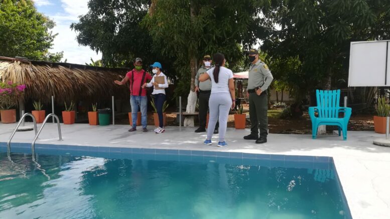 Inspección sanitaria a centros recreacionales y piscinas