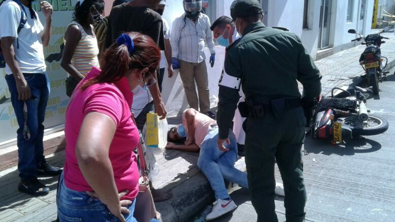 Un herido dejó accidente de tránsito en El Centro de Montería