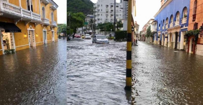 Emergencia en Cartagena, inundaciones y deslizamientos tras paso de tormenta Iota