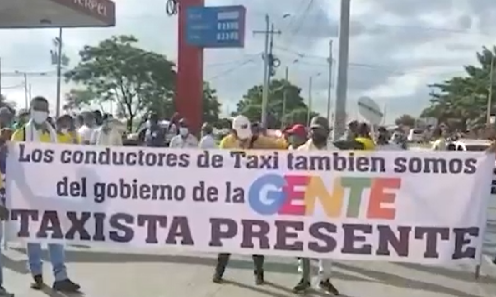 Arrancó el paro de taxistas en la ciudad de Montería