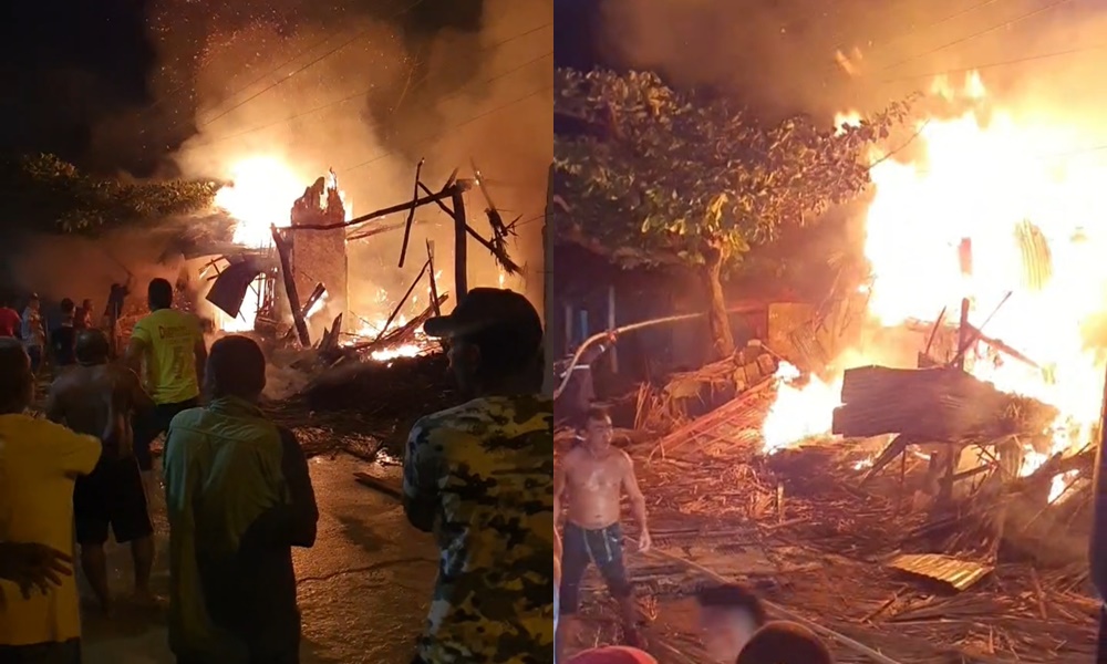 Familia humilde de Ciénaga de Oro perdió su casa por un voraz incendio