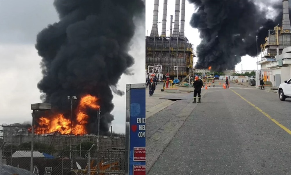 Emergencia, incendio causó pánico en refinería de Ecopetrol en Barrancabermeja