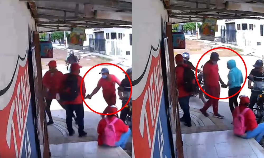 Video: los hurtos en Montería no dan tregua, cuadrilla de delincuentes atracó a vendedores de Claro