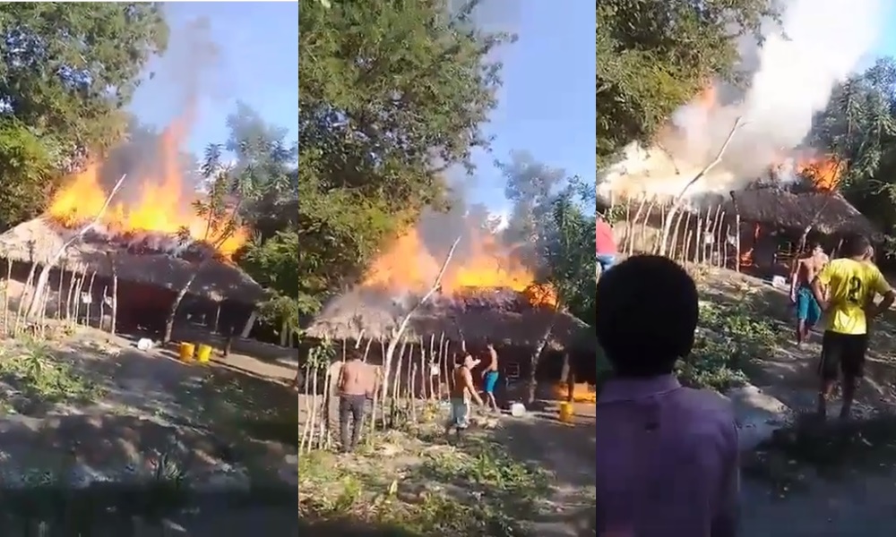 Voraz incendio consumió una humilde casa en zona rural de Tuchín