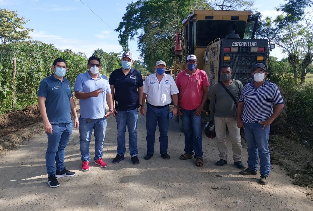 Concejales de Montería inspeccionan obras de intervención en vías de El Sabanal