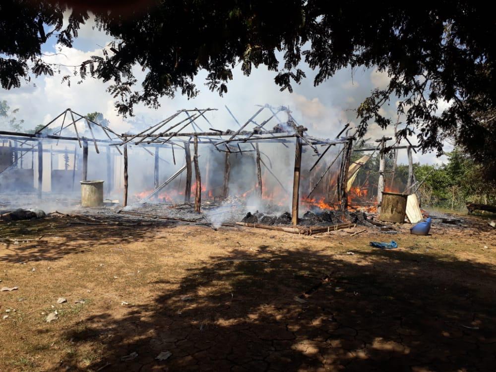Incendio devoró una casa en San Pelayo