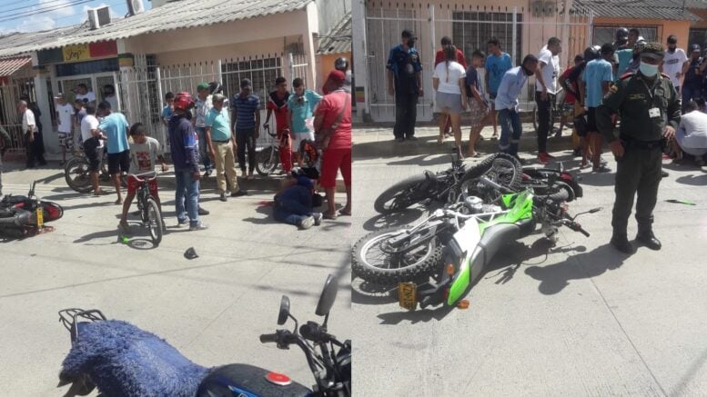 Dos heridos dejó accidente de tránsito en el sur de Montería