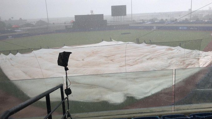 Suspendido el encuentro Vaqueros – Gigantes por lluvias en Barranquilla