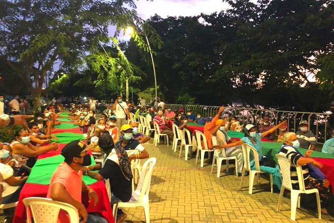 Más de 150 habitantes de calle disfrutaron de una cena navideña en Montería