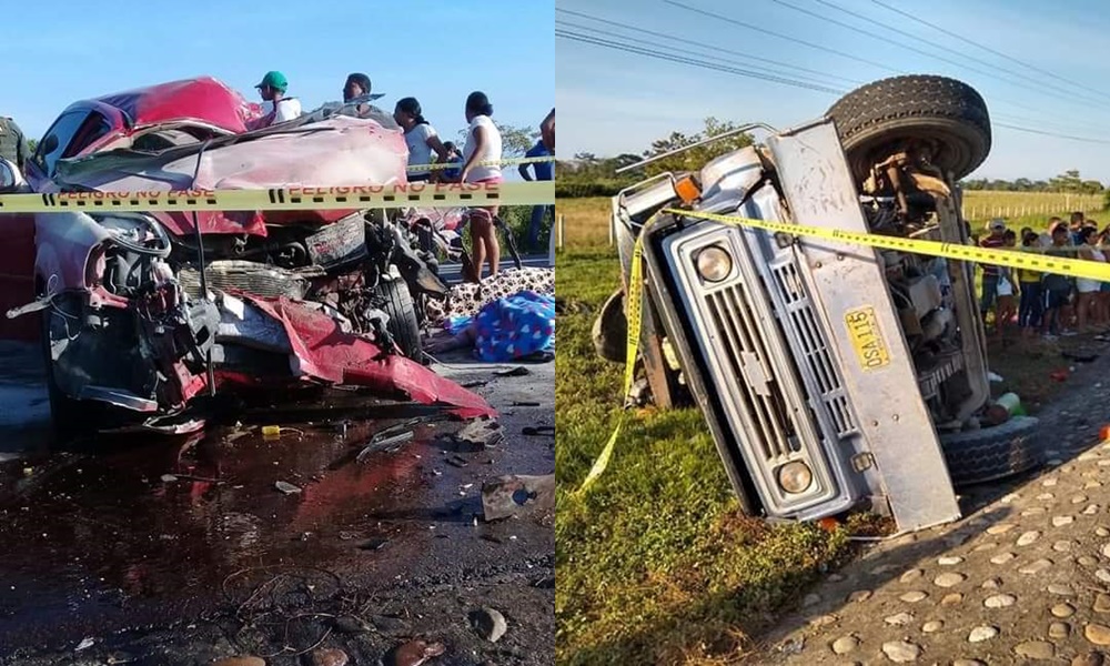 Aparatoso accidente cobró la vida de cuatro personas que iban para un sepelio