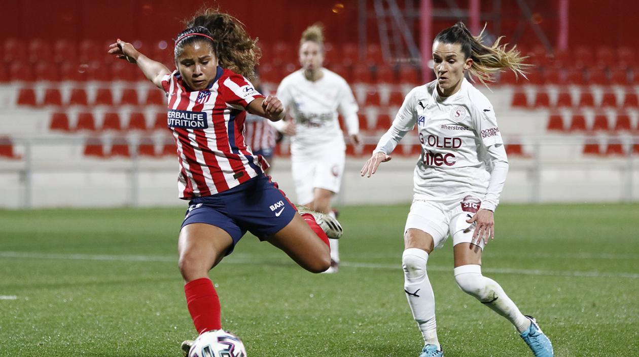 Leicy Santos, primera colombiana en anotar un gol en la Champions League femenina