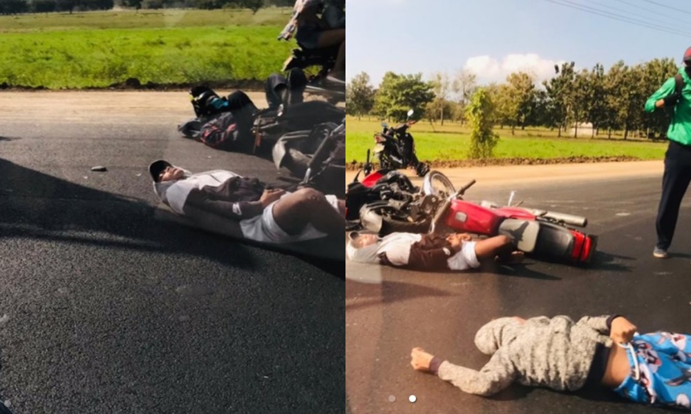Aparatoso choque de motos en la vía Cereté – Lorica, varias personas resultaron heridas