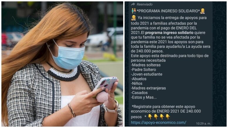 Ojo: estarían estafando a personas por cadena de WhatsApp para recibir ingreso solidario