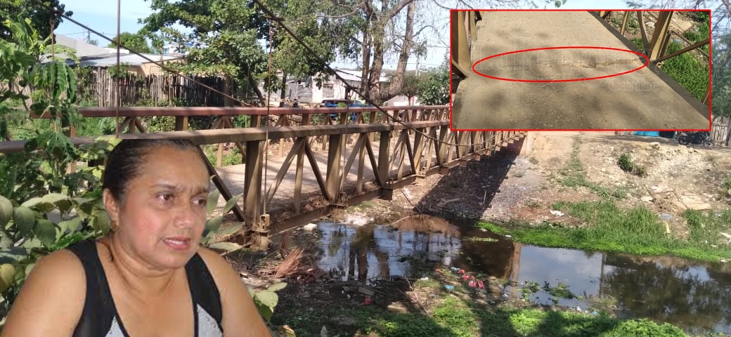 ¿Y la alcaldesa? Bien gracias: Puente en Ciénaga de Oro a punto de colapsar y ocasionar una tragedia
