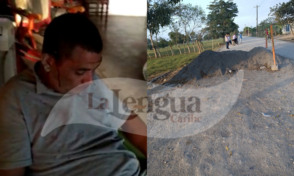 Trampa mortal, hombre se accidentó en la vía Montería – El Sabanal por una pila de tierra
