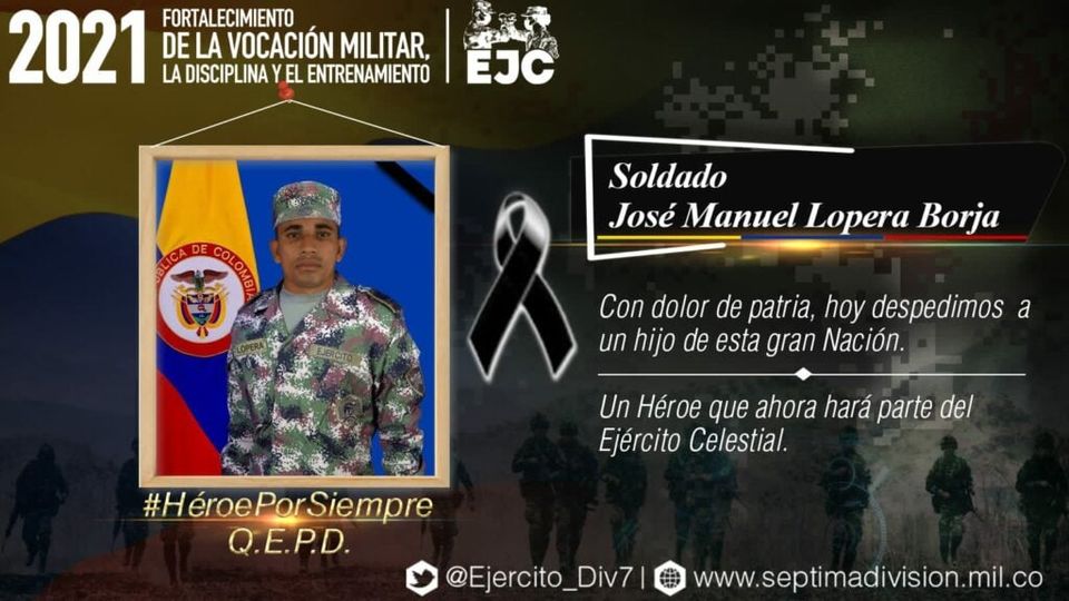 Soldado murió tras explosión de mina antipersonal en Tierralta