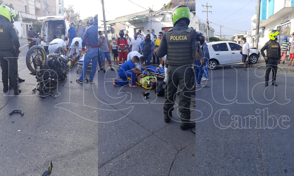 Un herido dejó accidente de tránsito en El Centro de Montería