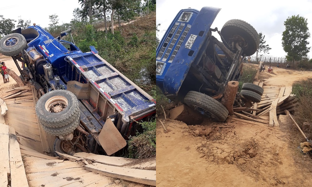 Volqueta destruyó un puente artesanal y dejó incomunicadas varias veredas de Montería