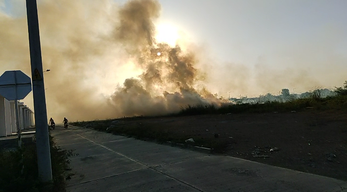 Instalan alarmas en el humedal Berlín de la Urb. Vallejo para evitar quemas indiscriminadas