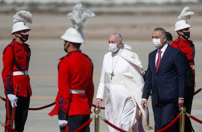 Hoy inició la visita histórica del Papa Francisco a Irak