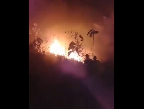 Voraz incendio hizo estragos en zona rural de Los Córdobas