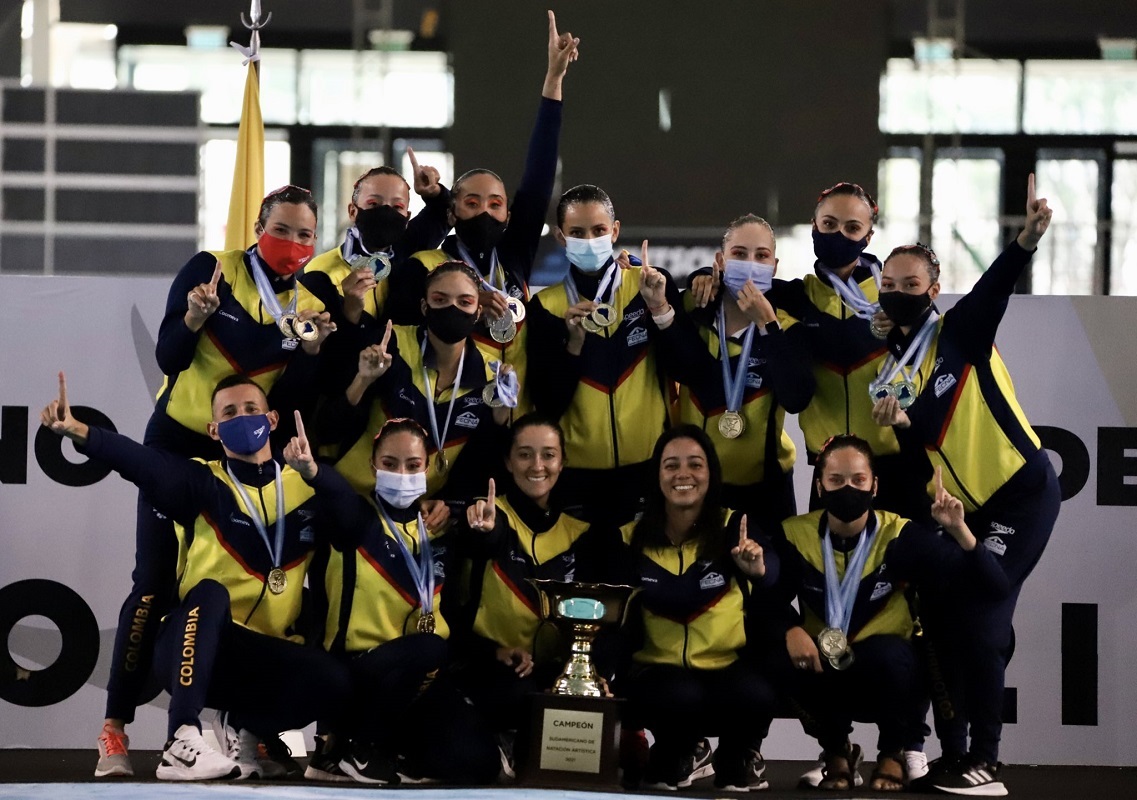 Histórico, Colombia se coronó campeón del Campeonato Sudamericano de Natación