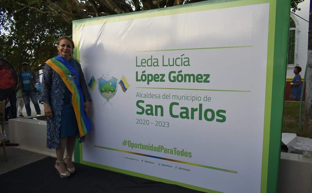 Alcaldesa Leda López resultó siendo un ‘paquetón’, en San Carlos le halan a su revocatoria