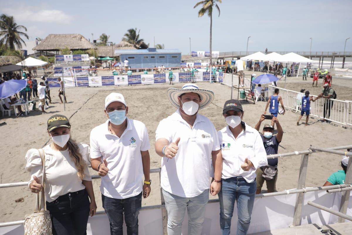 Este sábado inauguraron el Circuito Nacional Regional de Voleibol Playa en San Bernardo del Viento