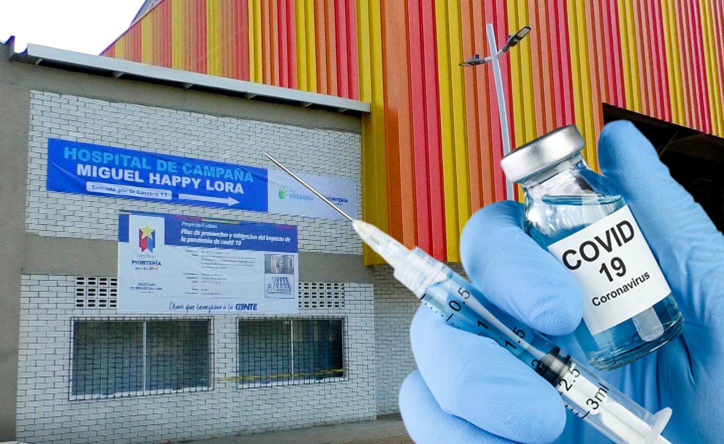 Hospital de campaña del coliseo Miguel ‘Happy’ Lora será el mayor centro de vacunación de Córdoba
