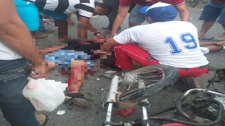 Este fin de semana los accidentes no dieron tregua, un muerto y dos heridos dejó choque de motos en Cotorra