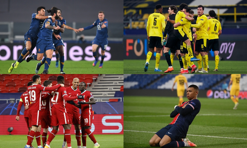 Porto, BVB, Liverpool y PSG, los primeros clasificados los 4tos de final de la Champions