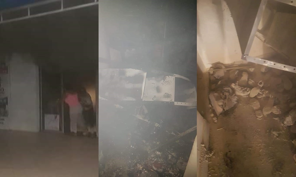 Voraz incendio arrasó con almacén de calzado en La Apartada