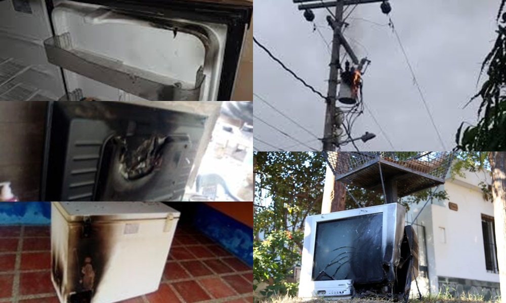 ¿Quién responde? Explosión de transformador dañó los electrodomésticos de varias familias en Chimá