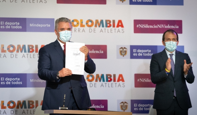 Presidente Duque sancionó Ley para evitar y prevenir dopaje en el deporte