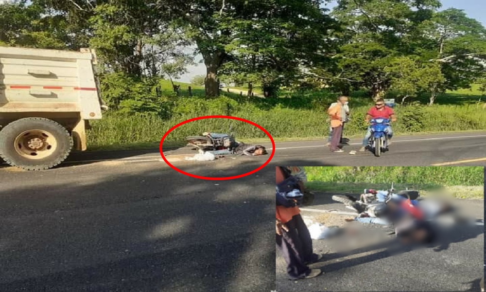 Volco atropelló a dos personas en la vía Planeta Rica – Montería