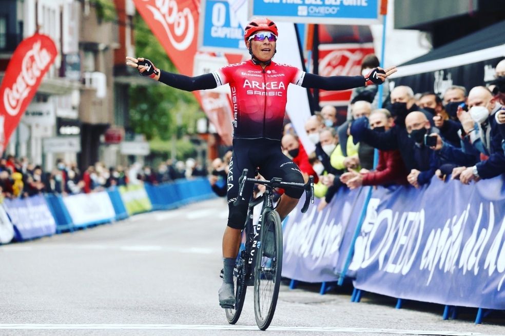 Primer triunfo del año, Nairo Quintana ganó la 1era etapa de la Vuelta Asturias