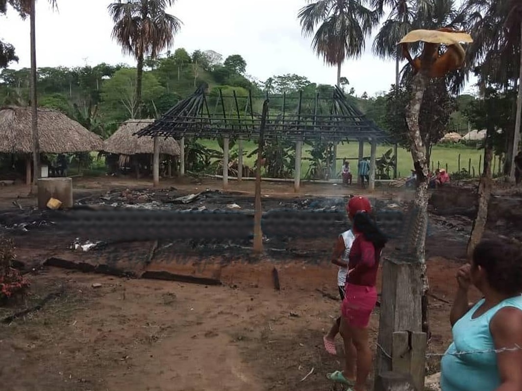 Voraz incendio consumió una vivienda en zona rural de Ciénaga de Oro