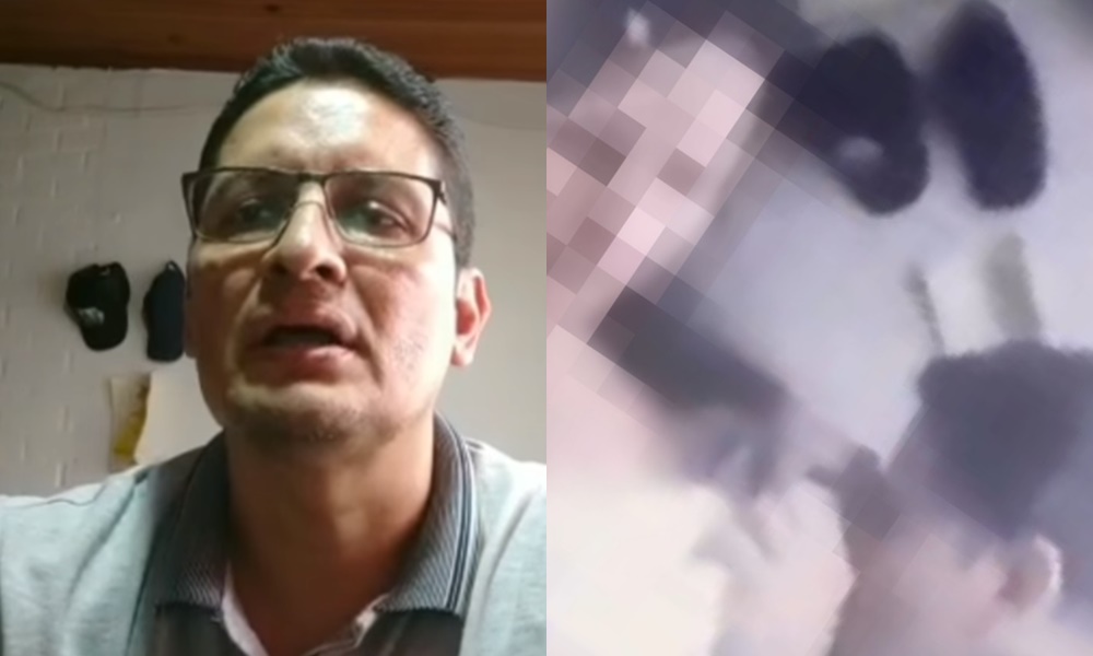 ¡Qué bárbaro! Profesor no se aguantó y aprovechó para besarle los senos a una mujer en plena clase virtual