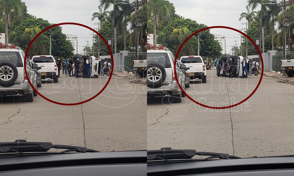 Dos camionetas chocaron en el norte de Montería