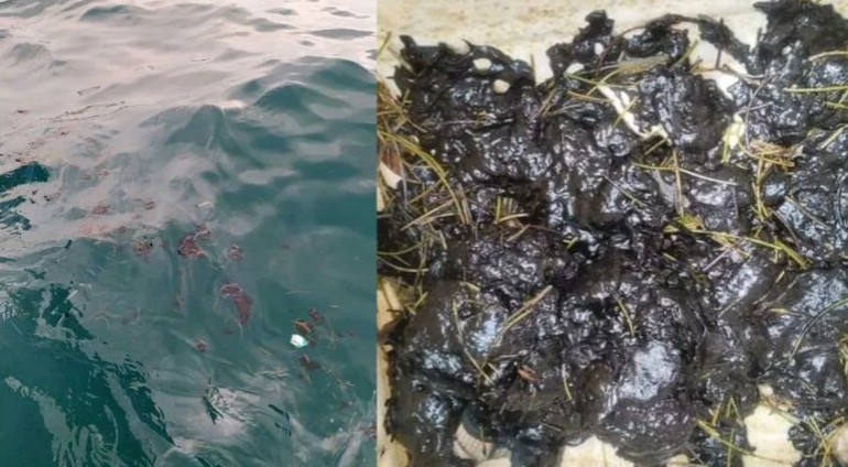 Pescadores denuncian derrame de petróleo en el Golfo de Morrosquillo