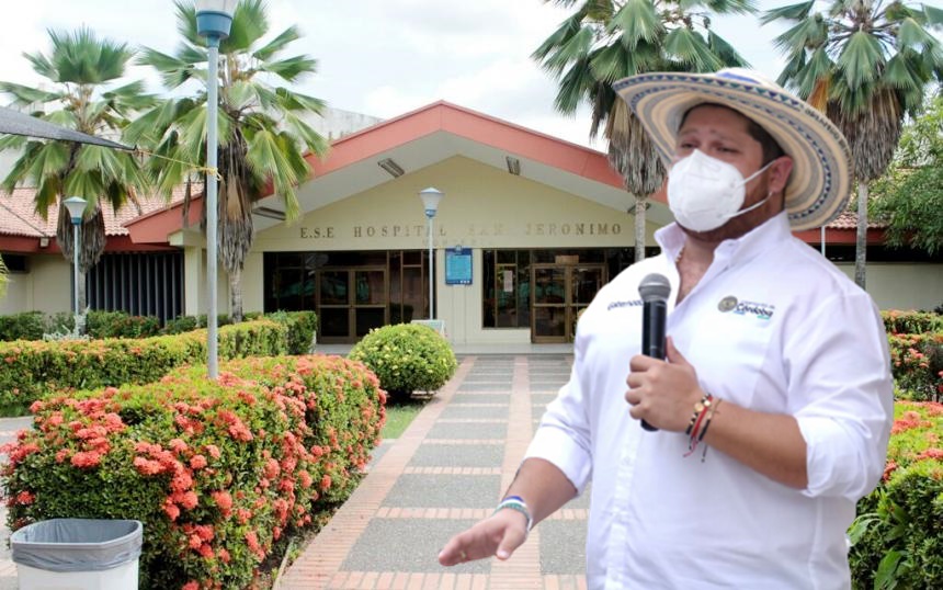 Benítez anunció que fortalecerán la capacidad instalada del Hospital San Jerónimo con 32 camas adicionales