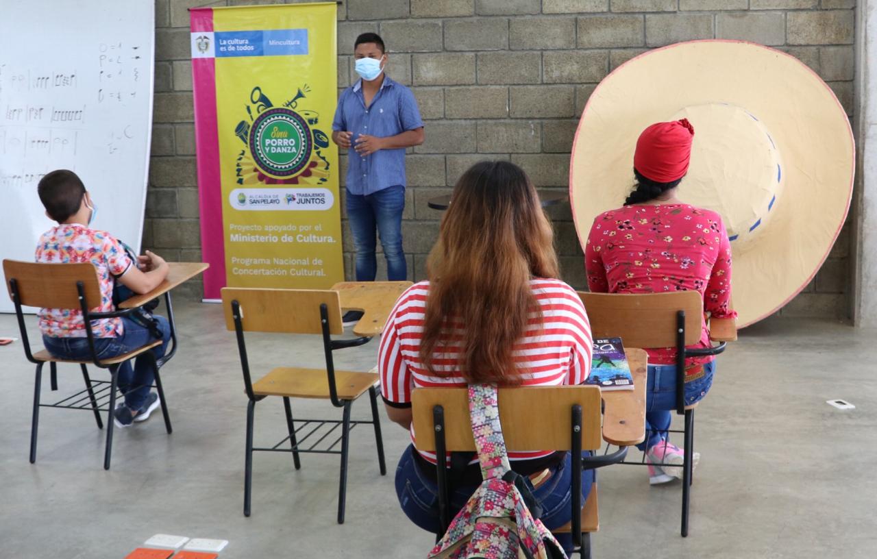 Iniciaron procesos de formación cultural en la escuela Sinú, Porro y Danza en San Pelayo