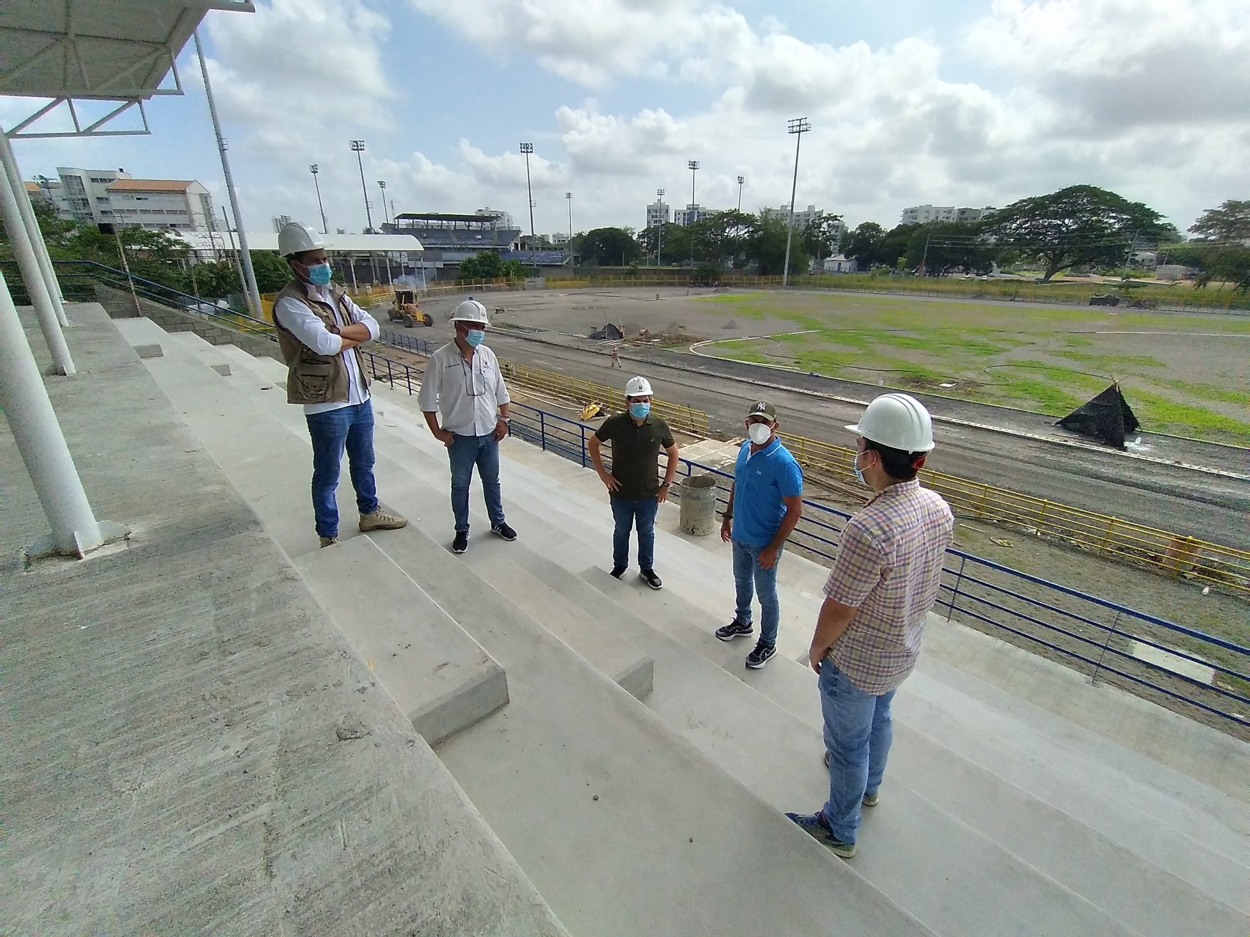 En un 85% avanzan las obras en el complejo de atletismo de Montería