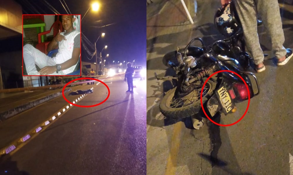 Identifican a motociclista que murió tras accidentarse en el Puente del Asilo en Montería, era de Cereté