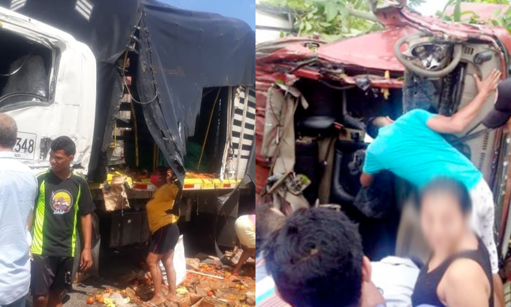 Comunidad saqueó camión que transportaba verduras en la vía Pueblo Nuevo – Sahagún