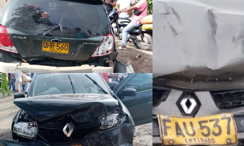 Hicieron carambola, reportan triple choque en San Pelayo