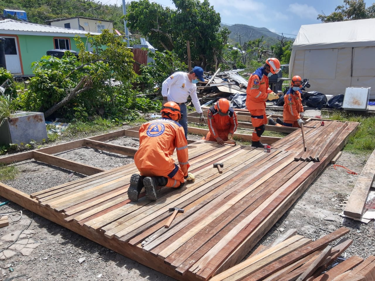 Defensa Civil seccional Córdoba brinda apoyo humanitario en Providencia